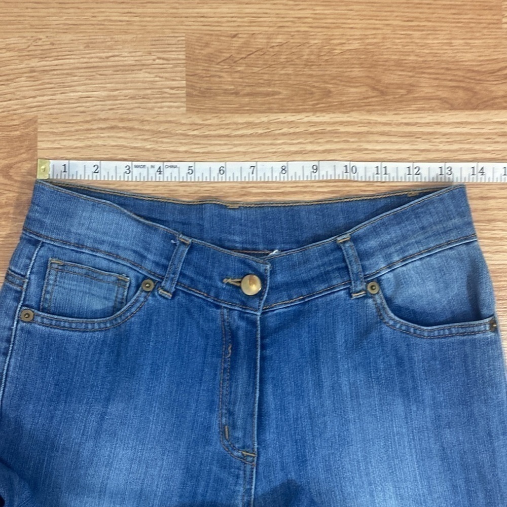 Crochet Patched High Rise Straight Leg Jeans - Picture 10 of 15